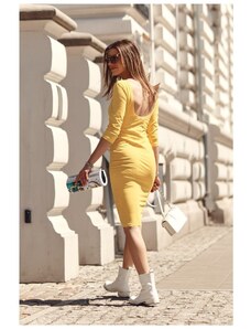 Sintimo Pouzdrové šaty žluté Fasardi