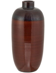 Hnědo-červená keramická váza J-Line Gila 73 cm