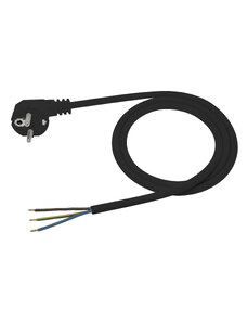 BERGE Napájecí kabel černý 1,5m 3x1 OMY
