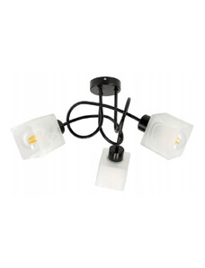 BERGE LED závěsná lampa LOFT - 3xE27 - CUBE WHITE