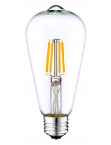 BERGE Dekorativní LED žárovka E27 6W ST64 teplá bílá