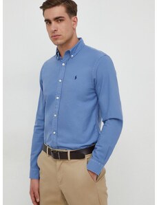 Bavlněná košile Polo Ralph Lauren slim, s límečkem button-down, 710723610