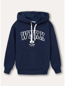 Winkiki Kids Wear Chlapecká mikina s kapucí WNKK - Navy