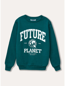 Winkiki Kids Wear Chlapecká mikina Future Planet - Zelená Barva: Zelená, Velikost: 122
