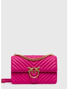 Kožená kabelka Pinko růžová barva, 100941.A0GK