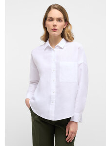 Lněná košile dámská ETERNA Oversize bílá