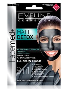 EVELINE COSMETICS - FACEMED+ MATT DEDOX - Čistící maska pro mastnou a smíšenou pleť 2x5 ml