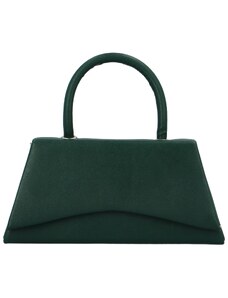 MOON Dámská koženková malá kabelka do ruky Hellera, tmavě zelená