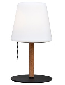 Bílá plastová nabíjecí stolní LED lampa Halo Design Northern 30 cm