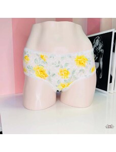 PINK Květované kalhotky s vysokým pasem