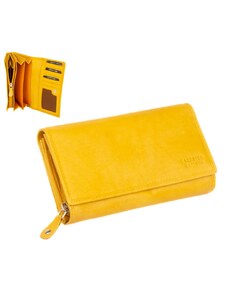 Leonardo Verrelli Dámská žlutá peněženka