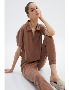 Koton Women's Brown Pajama Bottoms