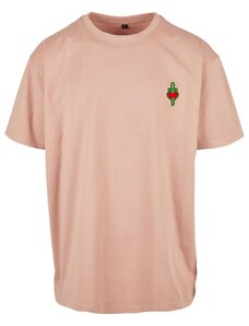 MT Upscale Pánské tričko Santa Monica Oversize - růžové