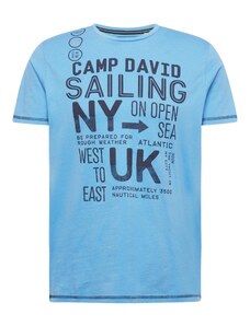 CAMP DAVID Tričko kouřově modrá / noční modrá