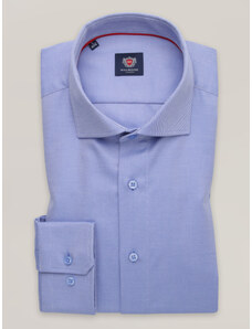 Willsoor Pánská košile slim fit modré barvy s italským límečkem 16094