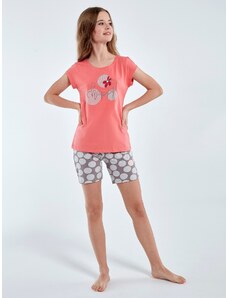 Pyjamas Cornette Young Girl 788/100 Happy 134-164 coral