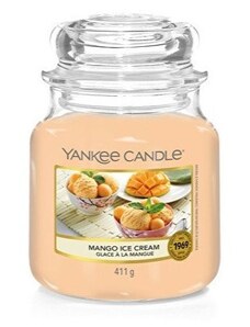 Yankee Candle vonná svíčka Classic ve skle střední Mango Ice Cream 411 g