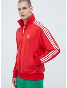 Mikina adidas Originals pánská, červená barva, s aplikací, IJ7060