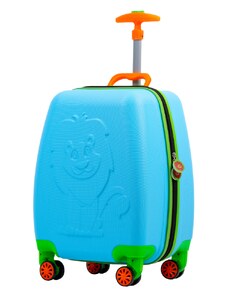 Odolný chlapecký dětský cestovní kufr WEXTA Lion