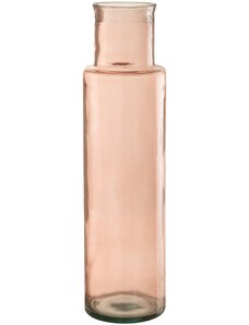 Růžová skleněná váza J-Line Dalen 54,5 cm