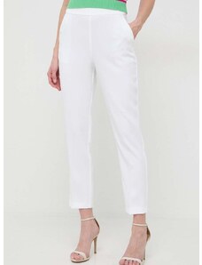Kalhoty Pinko dámské, béžová barva, jednoduché, high waist, 102861.7624