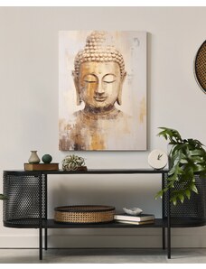 Krémový obraz Buddha