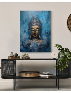 Modrý obraz Buddha