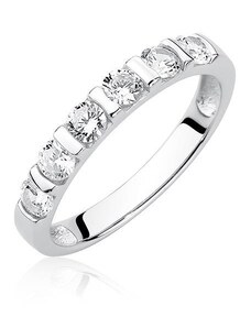 Stříbrný prsten se zirkony Z1576A - 50 | EU-10 | UK-K | USA-5,5