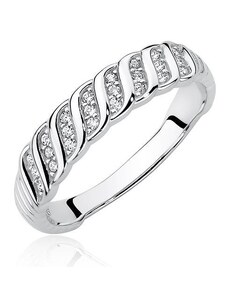 Stříbrný prsten se zirkony Z1587A - 50 | EU-10 | UK-K | USA-5,5