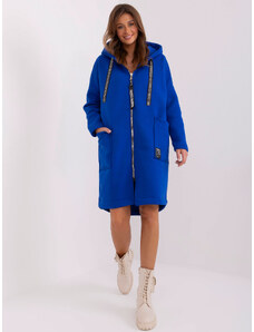Kobalt modrá mikinová bunda 6860 na zip kabátek Elvina A2088