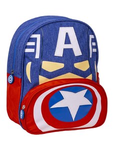 KIDS BACKPACK SCHOOL AVENGERS CAPITAN AMERICA