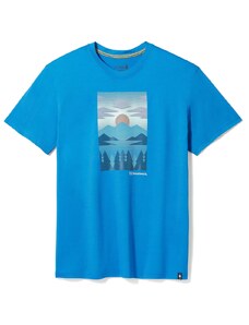 Pánské tričko Smartwool Chasing Mountains Graphic Short Sleeve Tee Laguna blue