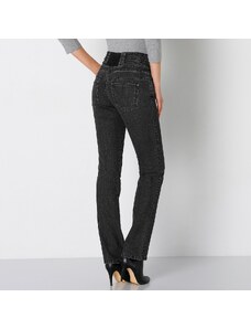 Blancheporte Rovné džíny s vysokým pasem černá 36