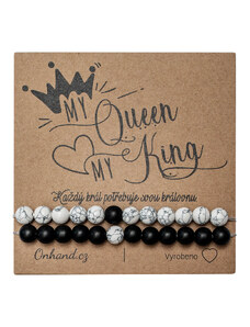 onHand.cz Dárková karta s náramky King Queen yin yang
