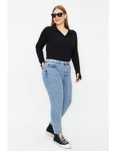 Trendyol Curve Indigo High Waist Mom Jeans
