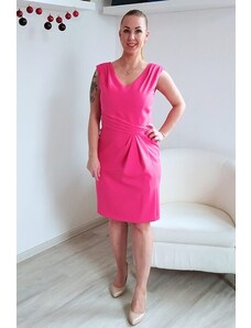 Růžové pouzdrové šaty Modello