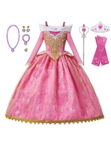 Disney Dětské dívčí šaty Šípková Růženka a doplňky 110 - 130