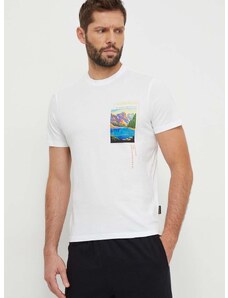 Bavlněné tričko Napapijri S-Canada bílá barva, NP0A4HQM0021