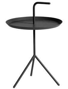 Černý kovový odkládací stolek HAY DLM 38 cm