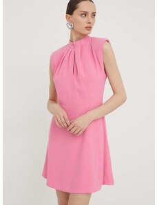 Šaty HUGO růžová barva, mini, 50504460