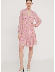Šaty HUGO růžová barva, mini, 50509165