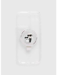 Obal na telefon Karl Lagerfeld iPhone 14 Pro Max 6.7" pruhledná barva