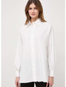 Bavlněná košile Weekend Max Mara bílá barva, regular, s klasickým límcem