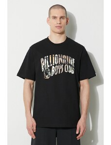 Bavlněné tričko Billionaire Boys Club Camo Arch Logo černá barva, s potiskem, B24133