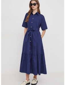Bavlněné šaty Polo Ralph Lauren midi