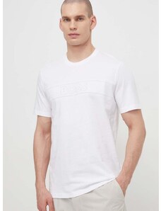 Bavlněné tričko BOSS bílá barva, s aplikací, 50511049