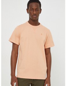 Bavlněné tričko G-Star Raw oranžová barva
