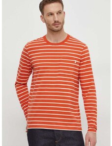Bavlněné tričko s dlouhým rukávem Pepe Jeans Costa oranžová barva