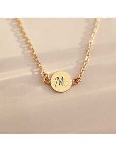 MIDORINI.CZ Dámský personalizovaný náhrdelník s medailonkem s gravírováním, Chirurgická ocel