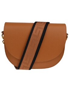 NovaKabelka.cz Kožená kabelka crossbody Ramona Camel s přídavným popruhem II camel